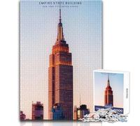 Puzzle per adulti 1000 pezzi Empire State Building Bellissimo design Gioco Decorazione perfetta Regalo di compleanno Dimensioni 38x26cm