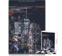 Puzzle per adulti 1000 pezzi Empire State Building Giocattoli Giochi educativi Modello Assemblaggio Opera d'arte Regalo Dimensioni 38x52cm