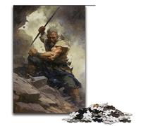 Puzzle per adulti 1000 pezzi epico dio greco della guerra puzzle per bambini puzzle in legno giocattolo educativo intellettuale decomprimente 75x50 cm