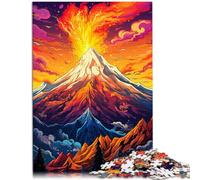 Puzzle per Adulti 1000 pezzi Eruzione vulcanica Strana Decorazione della Casa Puzzle Giocattoli 26x38cm Sollievo Stress Soggiorno Trascorrere Il Tempo