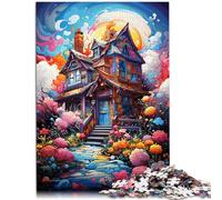 Puzzle per adulti, 1000 pezzi, estetico pastello, gioco di pensiero 26 x 38 cm, per alleviare lo stress, sfida difficile per adolescenti dai 14 anni in su