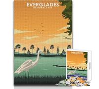 Puzzle per adulti 1000 pezzi Everglades National Park Giocattoli Giochi educativi Modello Assemblaggio Opera d'arte Regalo Dimensioni 50x75cm