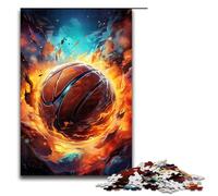 Puzzle per adulti 1000 pezzi fantasia colore basket fuoco decorazione per la casa puzzle giocattoli affare come regalo per tutta la famiglia 1000 pezzi (75x50 cm)