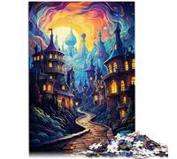 Puzzle per adulti, 1000 pezzi, fantasia villaggio modello, 26 x 38 cm, idee regalo di compleanno e per adolescenti dai 14 anni in su