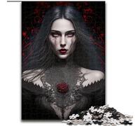 Puzzle per adulti 1000 pezzi Fantasma gotico dell'oscurità Puzzle in legno, gioco di attività per famiglie per adolescenti, fai da te Decorazione per la casa Rompicapo Regalo 1000 pezzi(50x75cm)