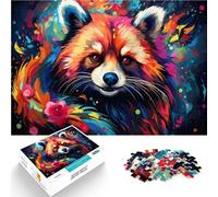 Puzzle per adulti 1000 pezzi fantastici Red Panda Art Jigsaw Puzzle - Gioco stimolante un'opera d'arte per adolescenti dai 14 anni e oltre 26 x 38 cm
