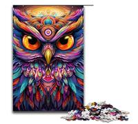 Puzzle per adulti 1000 pezzi Fantasy Art Owl Family Puzzle in legno Gioco educativo Sfida Giocattolo 1000 pezzi (75x50 cm)