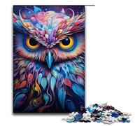 Puzzle per adulti 1000 pezzi Fantasy Art Owl Jigsaw Puzzles Giochi Giocattoli Regalo Adatto per la decorazione del desktop 1000 pezzi (75x50 cm)