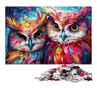 Puzzle per adulti 1000 pezzi Fantasy Art Owl Puzzle impossibili per adulti Ideale per divertimento in famiglia, relax e regali per le feste 26X38CM/10,23x14,96 pollici