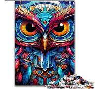 Puzzle per adulti 1000 pezzi Fantasy Art Owl Puzzle per adulti dimensioni 50x75cm Gioco interattivo per famiglie, vacanze, gioco di attività per famiglie