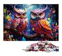 Puzzle per adulti 1000 pezzi Fantasy Art Owl Puzzle per adulti Rompicapo ad alta difficoltà per adolescenti 50x75CM/19,68x29,52 pollici