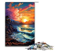 Puzzle per adulti 1000 pezzi Fantasy Beach at Sunset Family Puzzle in legno Gioco educativo Sfida Giocattolo 1000 pezzi (75x50 cm)