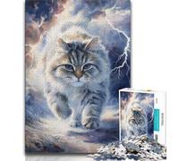 Puzzle per adulti 1000 pezzi Fantasy Cat, giocattolo educativo intellettuale decomprimente, regalo di compleanno, regali (75x50cm)