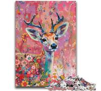 Puzzle per adulti 1000 pezzi Fantasy Deer Brain Intelligence Challenge Giocattoli avvincenti Regalo di compleanno, regali, arte murale 50x75cm