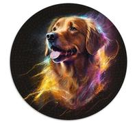Puzzle per adulti 1000 pezzi Fantasy Golden Retriever Puzzle da 1000 pezzi per adulti per adolescenti Giochi educativi Regali 67,5x67,5 cm