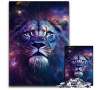 Puzzle per adulti 1000 pezzi Fantasy Lion Puzzle in legno per adulti per arredamento casa, allenamento del cervello e regali per le feste 50x75CM/19,68x29,52 pollici