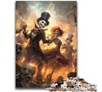 Puzzle per adulti 1000 pezzi Fantasy Messicano Skeleton Couple Puzzle 1000 pezzi, design vivace e unico, esperienza di gioco rilassante e stimolante (75x50cm)