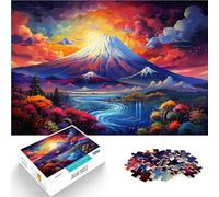 Puzzle per Adulti 1000 pezzi Fantasy Monte Fuji Giappone Giochi Giocattoli Regalo Staycation Uccidere Il Tempo per e Adolescente 14 Anni e Oltre 50x70cm