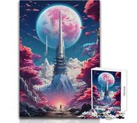 Puzzle per adulti 1000 pezzi Fantasy Moonlight Tree Neo Learning Educational per gioco educativo Ottimo regalo per giochi (dimensioni 38x26cm)
