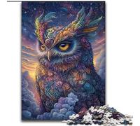 Puzzle per adulti 1000 pezzi Fantasy Owl Puzzle 1000 pezzi Puzzle impegnativo rompicapo per adolescenti, divertimento in famiglia, regalo fai da te per la casa 50X75CM