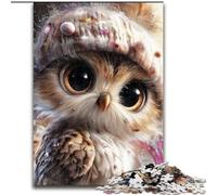 Puzzle per adulti 1000 pezzi Fantasy Owl Puzzle in cartone 26X38CM Ideale per gli innamorati, perfetto regalo di Natale, Capodanno, San Valentino