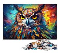 Puzzle per adulti 1000 pezzi Fantasy Planet Owl Puzzle per adulti Puzzle in legno Decorazione per la casa 1000 pezzi (75x50 cm)