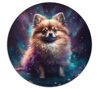 Puzzle per adulti 1000 pezzi Fantasy Pomerania, puzzle rotondo da 1000 pezzi, regalo per famiglie, gioco interattivo, rompicapo, giocattolo educativo 67,5x67,5 cm