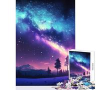 Puzzle per adulti 1000 pezzi Fantasy Space of Tree Toy Wall Decor Regali di compleanno Gioco impossibile Difficile e sfida dimensioni 50x75cm