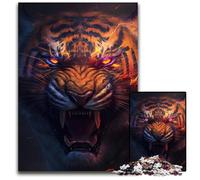 Puzzle per adulti 1000 pezzi Fantasy Tiger Puzzle in legno per adulti per arredamento casa, allenamento del cervello e regali per le feste 50x75CM/19,68x29,52 pollici