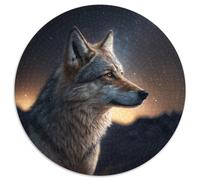 Puzzle per adulti 1000 pezzi Fantasy Wolf Puzzle rotondo da 1000 pezzi Ideale come decorazione fai da te e come regalo rompicapo 67,5x67,5 cm
