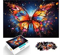 Puzzle per adulti 1000 pezzi Farfalla Giocattoli educativi di apprendimento Giochi per famiglie Gioco di sfida unico 14,96 "x 20,47" per adolescenti 14 Anni e oltre