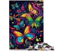 Puzzle per adulti, 1000 pezzi, farfalla il puzzle, 50 x 70 cm, gioco di famiglia per alleviare lo stress, sfida difficile per adolescenti dai 14 anni in su