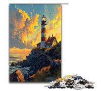 Puzzle per adulti 1000 pezzi Faro al tramonto Puzzle Gioco Giocattoli Divertenti 1000 pezzi (75x50 cm)