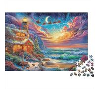 Puzzle Per Adulti 1000 Pezzi - Faro sul mare Difficile | Gioco Relax Anti-Stress Con Stampa Nitida | Decorazione Unica Per Appassionati 70x50cm/1000pcs