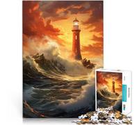 Puzzle per adulti 1000 pezzi faro surf giocattolo pensiero 50x75cm Promuove l'amore tra coppie per adolescenti dai 14 anni in su.