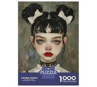 Puzzle Per Adulti 1000 Pezzi Female Portrait Puzzle Per Adolescenti Giochi Per Famiglie Sfida Difficile Aiuta L'esercizio Del Cervello 52x38cm/1000pcs