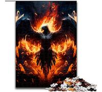 Puzzle per adulti 1000 pezzi Fenice in legno, rompicapo ad alta difficoltà per adolescenti 50x75cm per gioco interattivo per famiglie