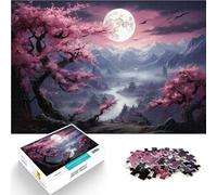 Puzzle per adulti 1000 pezzi fiore di ciliegio giapponese difficile 50 x 70 cm decorazione per la casa unica e regali per 14 anni