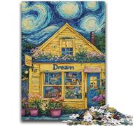 Puzzle per adulti 1000 pezzi "Fiore sotto il cielo notturno", puzzle per adolescenti, giochi educativi, decorazioni per la casa, regalo di compleanno, regali, arte murale (75x50cm)