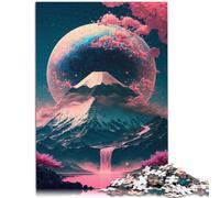 Puzzle per adulti, 1000 pezzi, fiori di ciliegio giapponese, giocattolo artistico, gioco di pensiero, 26 x 38 cm, adatto come decorazione da scrivania per adolescenti dai 14 anni in su