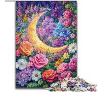 Puzzle per adulti 1000 pezzi Fiori difficili Luna aiuta il cervello a esercitare giocattoli avvincenti per coltivare la pazienza Interazione genitore-figlio (dimensioni 50x75cm)