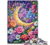 Puzzle per adulti 1000 pezzi Fiori Luna per bambini dai 14 anni in su Gioco impossibile Regalo di compleanno di Natale 26x38cm