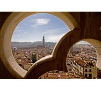 Puzzle per adulti 1000 pezzi Firenze Italia attraverso la finestra fotografia fotografica famiglia divertente impegnativo vacanza puzzle per adulti regalo per donne uomini anziani