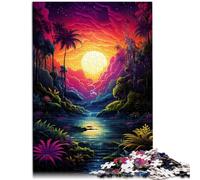 Puzzle per adulti 1000 pezzi Fiume Amazone Puzzle Divertenti in Famiglia colorati Sollievo dello Stress Soggiorno Uccidere il tempo per adolescenti da 14 anni e oltre 26x38cm
