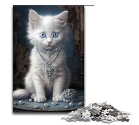 Puzzle per adulti 1000 pezzi Fluffy White Kitten 07 Puzzle impossibile Gioco per famiglie Antistress Sfida difficile 1000 pezzi