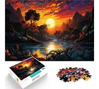 Puzzle per adulti 1000 pezzi Foresta amazzonica difficile Il puzzle duro è ideale come regalo per tutta la famiglia per adolescenti di 14 anni e oltre 26 x 38 cm
