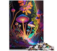 Puzzle per adulti 1000 pezzi Foresta Trippante Decorazione per la casa Giocattoli Puzzle con Poster Assortito e Domande Foglio 14,96 "x 20,47"