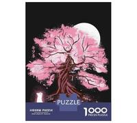 Puzzle Per Adulti 1000 Pezzi Fox at Sakura Tree Puzzle Per Adulti Giochi Per Famiglie Regalo Di Compleanno Regali Unici Per Compleanno E Natale 70x50cm/1000pcs