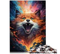 Puzzle per adulti 1000 pezzi Fox Puzzle tagliato con precisione Sollievo dello Stress Staycation Uccidi il tempo per e adolescente età 14 anni e oltre 26x38cm