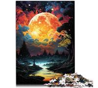 Puzzle per adulti 1000 pezzi Full Moon Stress Relief è ideale come regalo per tutta la famiglia per adolescenti dai 14 anni e oltre 26 x 38 cm